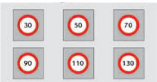 Regolazione della velocità limite (impostazione)