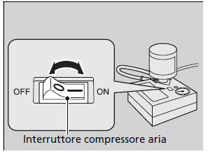 Riparazione temporanea di uno pneumatico forato