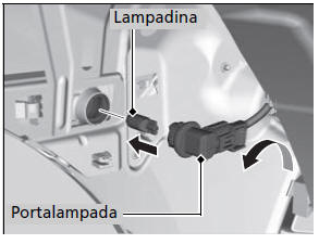 Lampadine delle luci di ingombro laterali