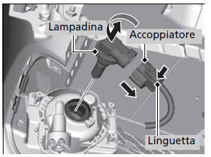 Lampadine fendinebbia anteriori