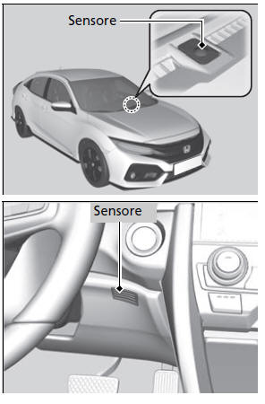 Sensori del sistema controllo climatizzatore automatico