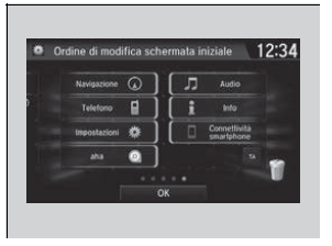 Modifica del layout delle icone della schermata iniziale