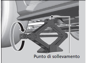 Sostituzione di uno pneumatico forato