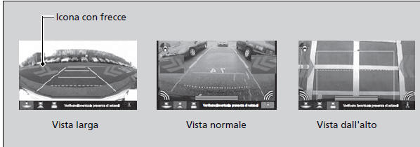 Monitor per vettura in arrivo lateralmente