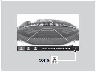 Monitor per vettura in arrivo lateralmente