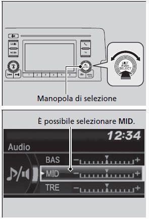 Regolazione del suono