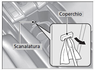 Rilascio del meccanismo di bloccaggio