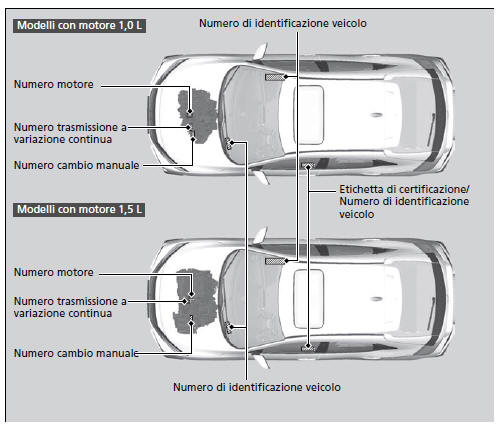 Numeri di identificazione