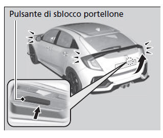 Bloccaggio/Sbloccaggio delle portiere dall'esterno