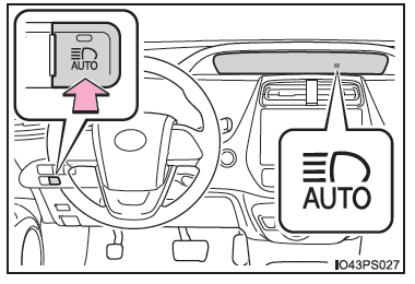 Attivazione del sistema dei fari abbaglianti automatici