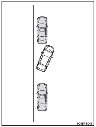 Come fuoriuscire da una posizione di parcheggio parallelo (modalità assistenza uscita dal parcheggio parallelo)