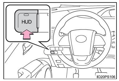 Interruttore "HUD" (Head-up display)