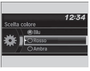 Modifica della scelta colore della schermata