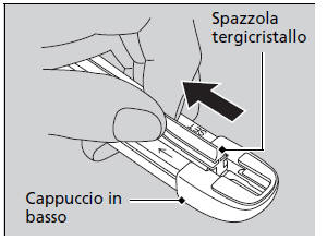 Sostituzione della gomma spazzola tergicristallo posteriore
