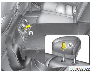 Per ribaltare cuscino e schienale del sedile posteriore (5 porte e wagon)
