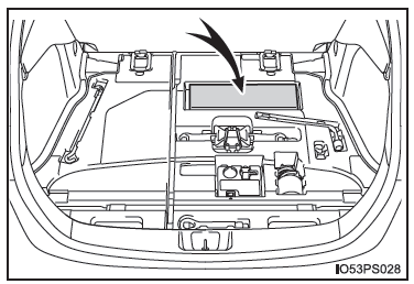 Area di stivaggio triangolo d'emergenza