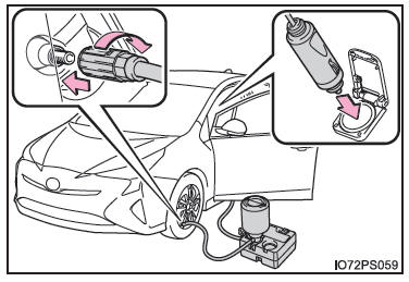 Se si fora uno pneumatico (veicoli senza ruota di scorta)